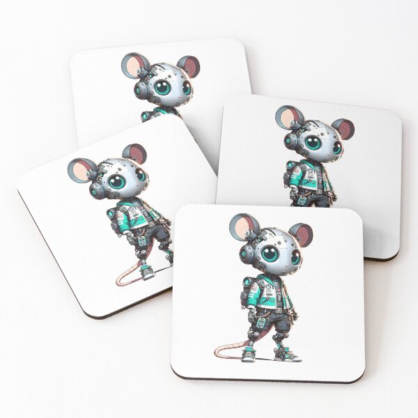 Item preview, Cute Cyberpunk Robot Rat! designed and sold by kukamatsu.