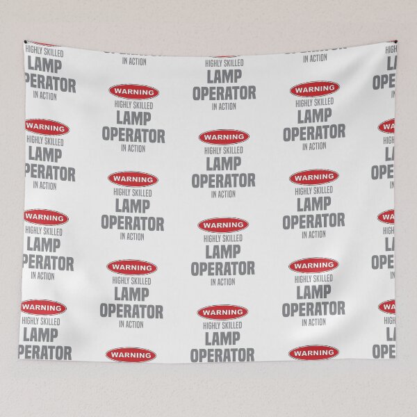 Item preview, Highly Skilled Lamp Operator in Action designed and sold by NermilioDesigns.