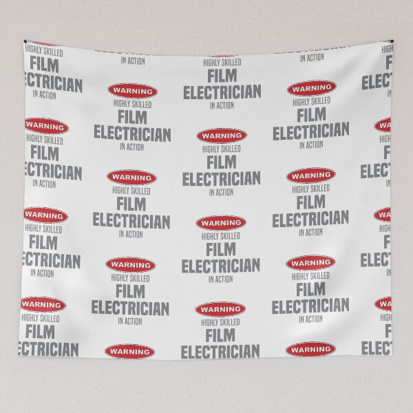Item preview, Highly Skilled Film Electrician in Action designed and sold by NermilioDesigns.