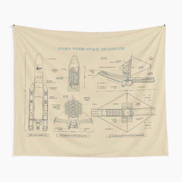 Item preview, James Webb Space Telescope (Parchment) designed and sold by BGALAXY.