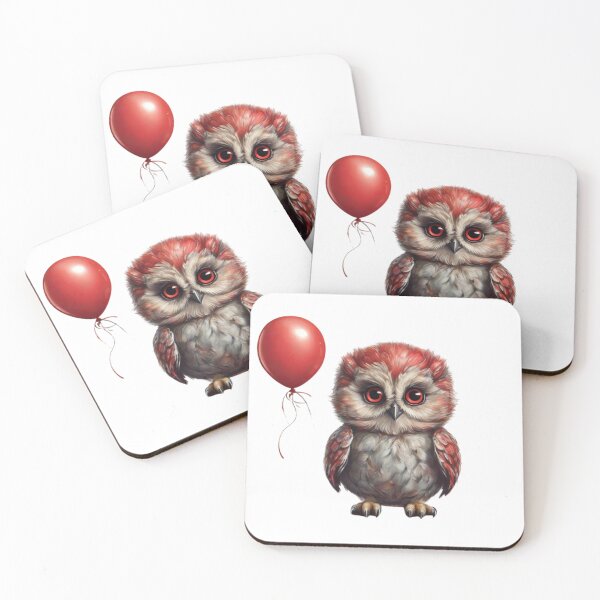 Item preview,  Grumpy Baby Owl and the Red Balloon Delight designed and sold by T-shirtMill.