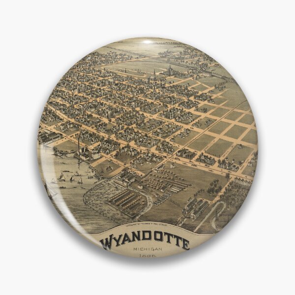 Item preview, Wyandotte, Michigan (1896) designed and sold by allhistory.