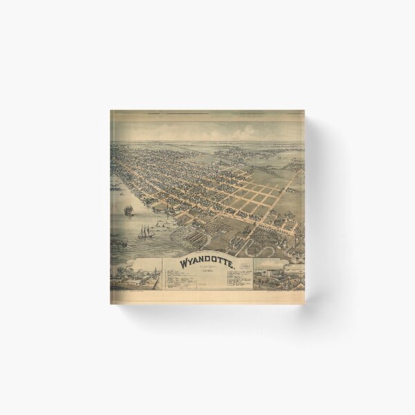 Item preview, Wyandotte, Michigan (1896) designed and sold by allhistory.