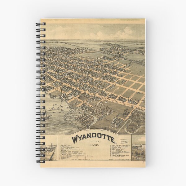Item preview, Wyandotte, Michigan (1896) designed and sold by allhistory.