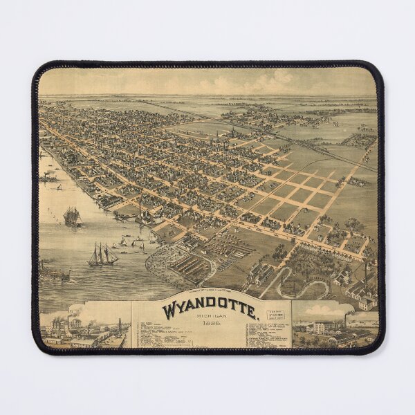 Item preview, Wyandotte, Michigan (1896) designed and sold by allhistory.