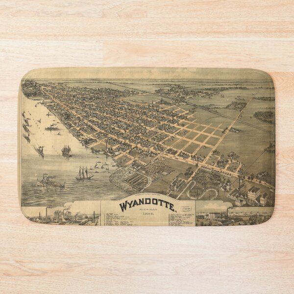 Item preview, Wyandotte, Michigan (1896) designed and sold by allhistory.