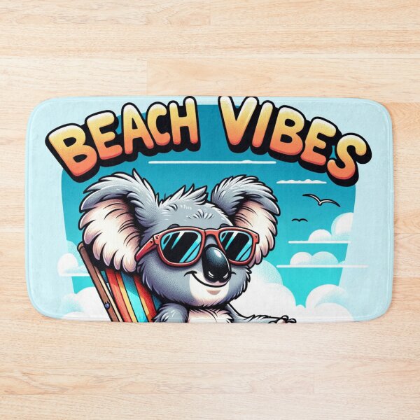 Item preview, Cute Cartoon Koala "Beach Vibes" designed and sold by Zestpond.