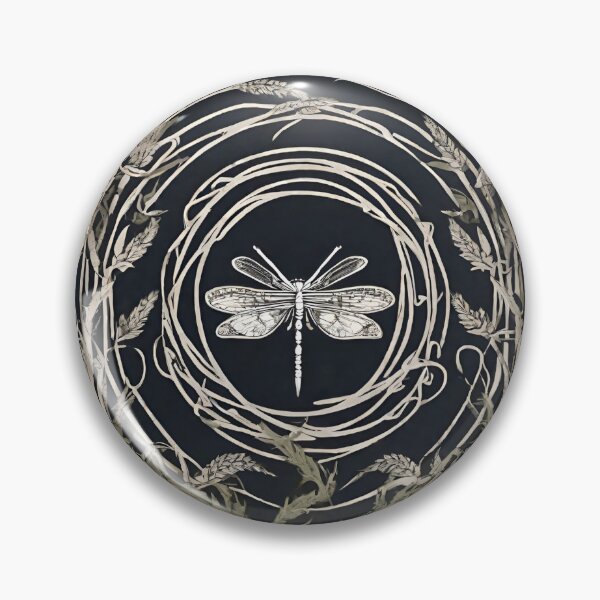 Item preview, Outlander - Sassenach Dragonfly Foliage Swirl Pattern designed and sold by dealchica.