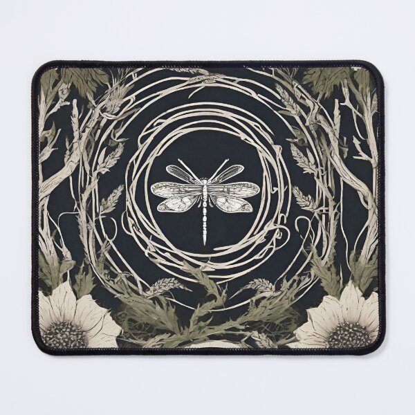 Item preview, Outlander - Sassenach Dragonfly Foliage Swirl Pattern designed and sold by dealchica.