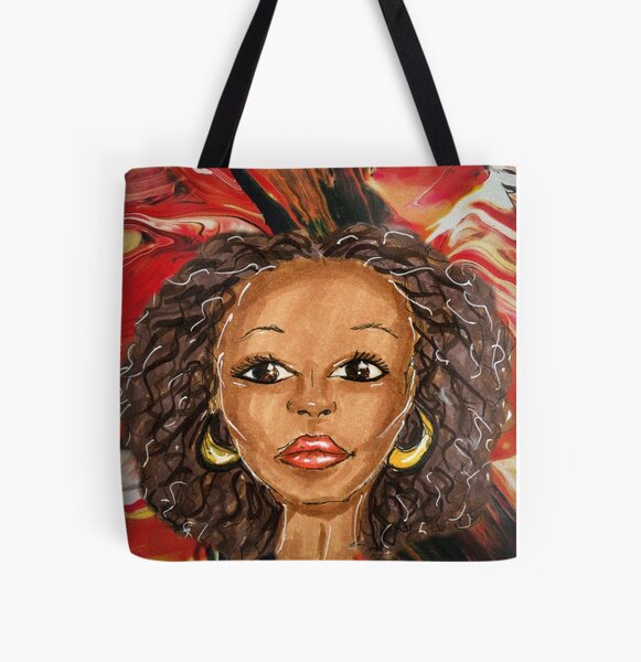Afrocentric All Over Print Tote Bag