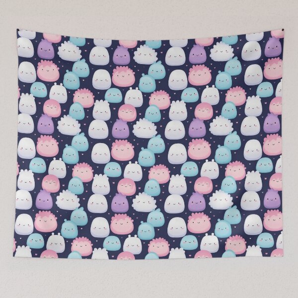 Item preview, Pastel Cloud Critters: Adorable Monster Pattern designed and sold by minjagoods.