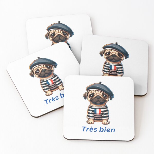 Item preview, Gifts for pug lovers and all things French designed and sold by Amigo Creations.