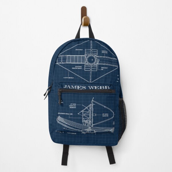 Item preview, James Webb Space Telescope (Navy Blueprint) designed and sold by BGALAXY.