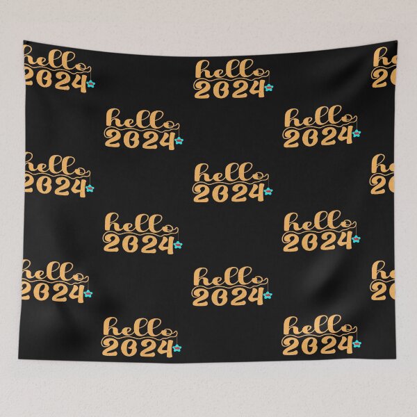 Item preview, Hello 2024 and happy new year designed and sold by marfanna.