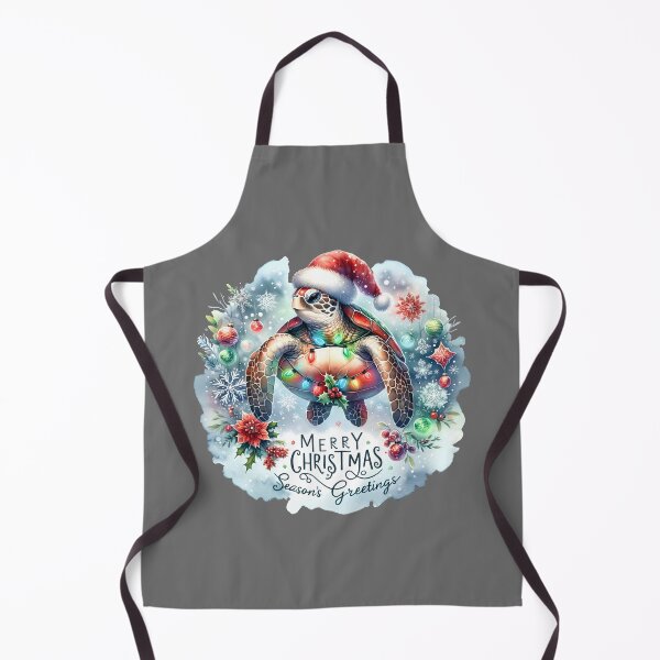 Item preview, Merry Christmas Sea Turtle T-Shirts, Sea Turtle Christmas, Santa Hat Watercolor Gift ,sea turtle water color, christmas Gift for Turtle Lovers, Sticker  turtle designed and sold by Netroder.