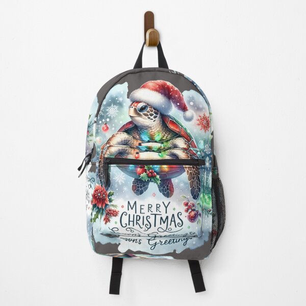 Item preview, Merry Christmas Sea Turtle T-Shirts, Sea Turtle Christmas, Santa Hat Watercolor Gift ,sea turtle water color, christmas Gift for Turtle Lovers, Sticker turtle designed and sold by Netroder.
