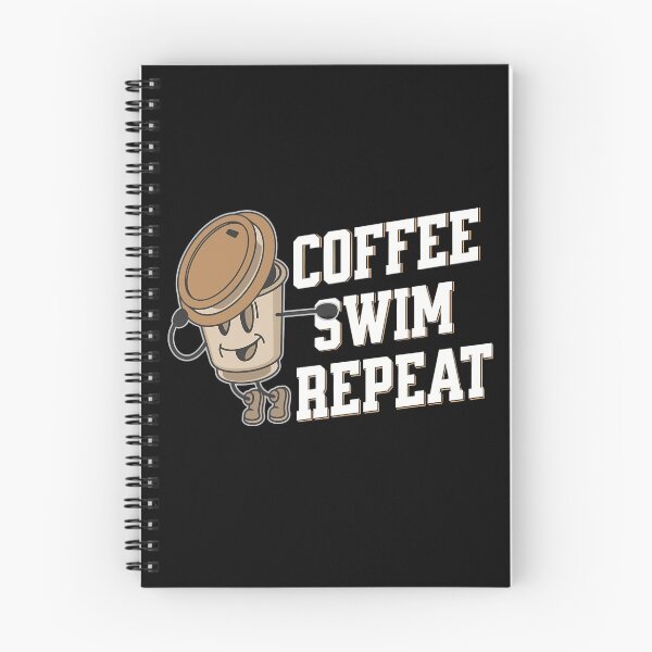 Item preview, Natación con café Repetir, natación divertida inspirada en el café. designed and sold by Merchattack.