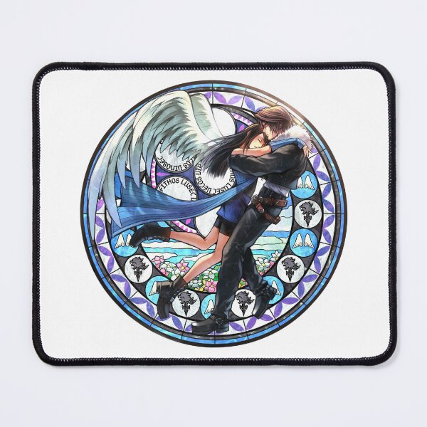 Item preview, Squall and Rinoa Final Fantasy VIII Stained Glass designed and sold by Lali-Holley.
