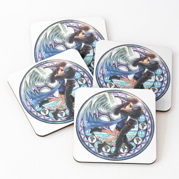 Item preview, Squall and Rinoa Final Fantasy VIII Stained Glass designed and sold by Lali-Holley.
