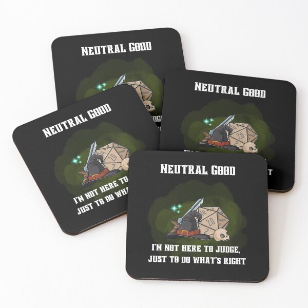 Item preview, Neutral Good alignment designed and sold by Kate :).