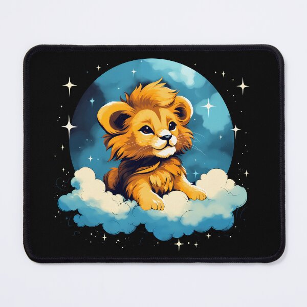 Item preview, Adorable little young kawaii lion cub illustration designed and sold by NBSStore.