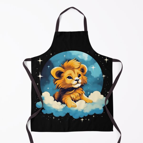 Item preview, Adorable little young kawaii lion cub illustration designed and sold by NBSStore.