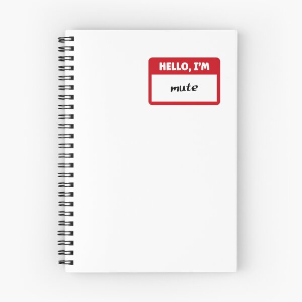 Item preview, Hello I'm mute | Nametag Communication Aid designed and sold by 4TeeToo.