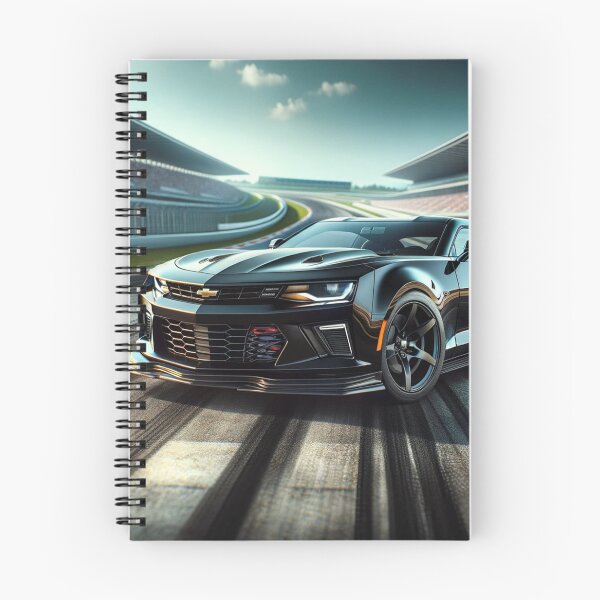 Item preview, Black Chevrolet Camaro at a Racetrack designed and sold by Zestpond.