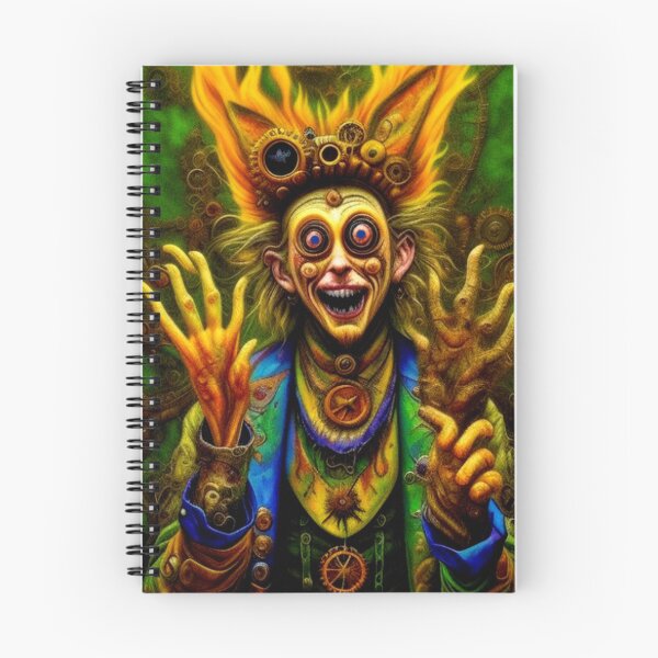Item preview, Dark Trippy Psychedelic Steampunk Clown designed and sold by TheDarkWardrobe.