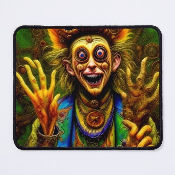 Item preview, Dark Trippy Psychedelic Steampunk Clown designed and sold by TheDarkWardrobe.