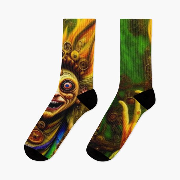 Item preview, Dark Trippy Psychedelic Steampunk Clown designed and sold by TheDarkWardrobe.