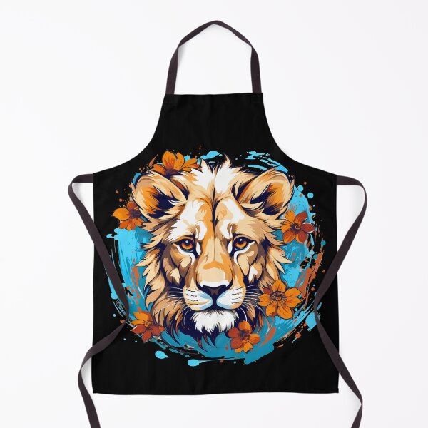 Item preview, Beautiful young lion head artwork illustration designed and sold by NBSStore.