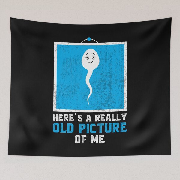 Item preview, Vintage Fun for Men Here's A Really Old Picture Of Me Joke Blue designed and sold by clothesy7.