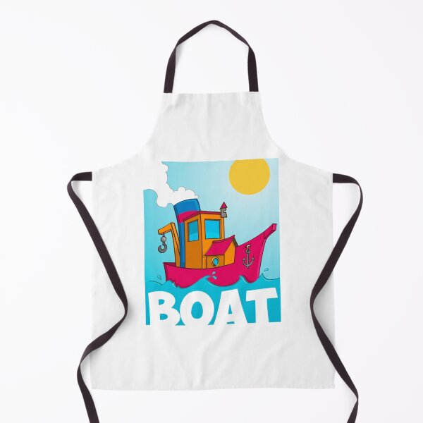 Item preview, Funny cartoon style tugboat illustration designed and sold by Stef Ringoot, cartoons and illustrations.