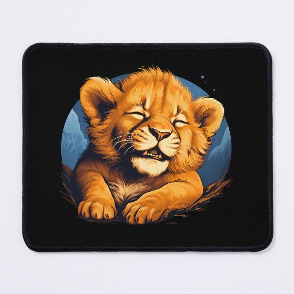 Item preview, Adorable little young kawaii lion cub illustration designed and sold by NBSStore.