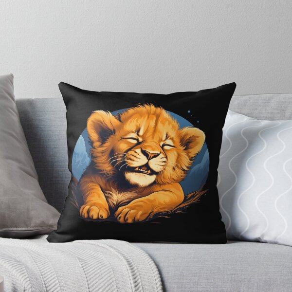 Item preview, Adorable little young kawaii lion cub illustration designed and sold by NBSStore.