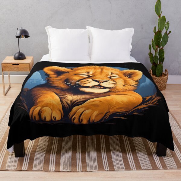 Item preview, Adorable little young kawaii lion cub illustration designed and sold by NBSStore.