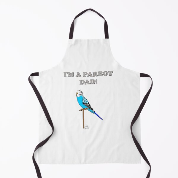 Item preview, I'm a Parrot Dad - Blue Female Budgie designed and sold by Laughing Parrot Studio.