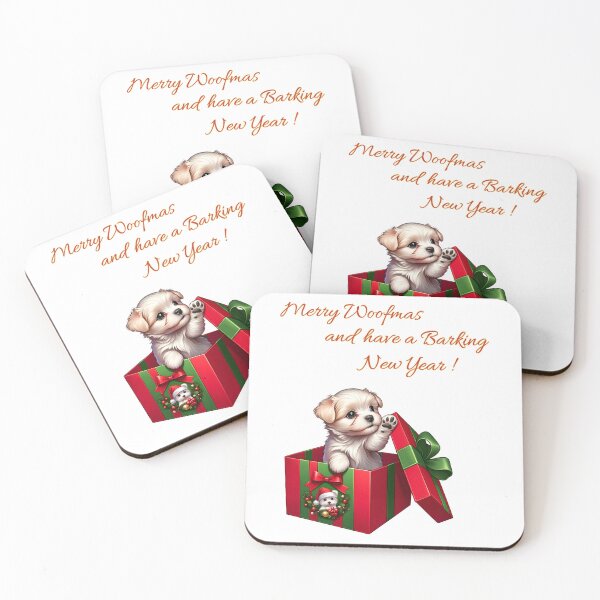 Item preview, Funny Maltese Puppy For Dog Lovers | Merry Woofmas and have a Barking New Year !   designed and sold by TheMostLikely.