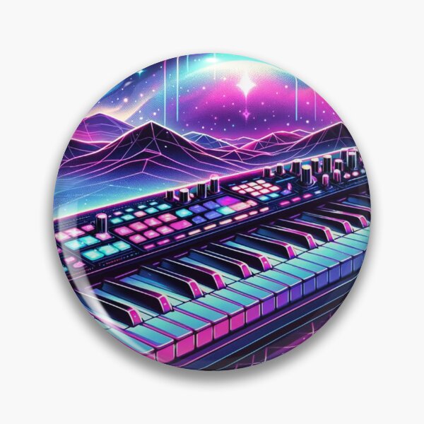 Item preview, Galactic Synthwave Keyboard designed and sold by Zestpond.