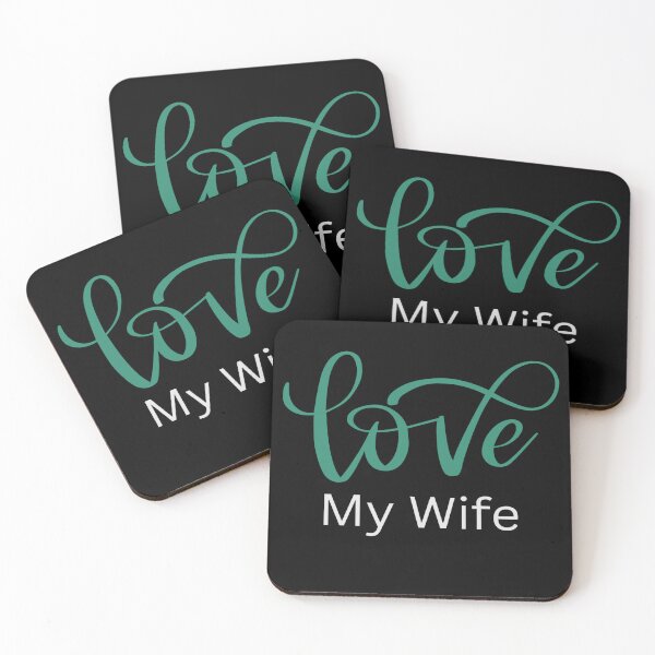 Item preview, Love My Wife, Romance, Romantic, Cursive Writing Valentines designed and sold by BirdsnStuff.