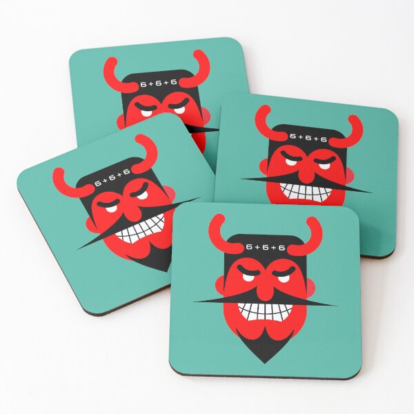 Item preview, THE DEVIL'S NUMBER. A RED AND BLACK CARTOON DEVIL designed and sold by infinitearte.