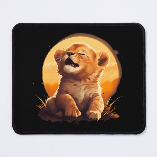 Item preview, Adorable little young kawaii lion cub illustration designed and sold by NBSStore.