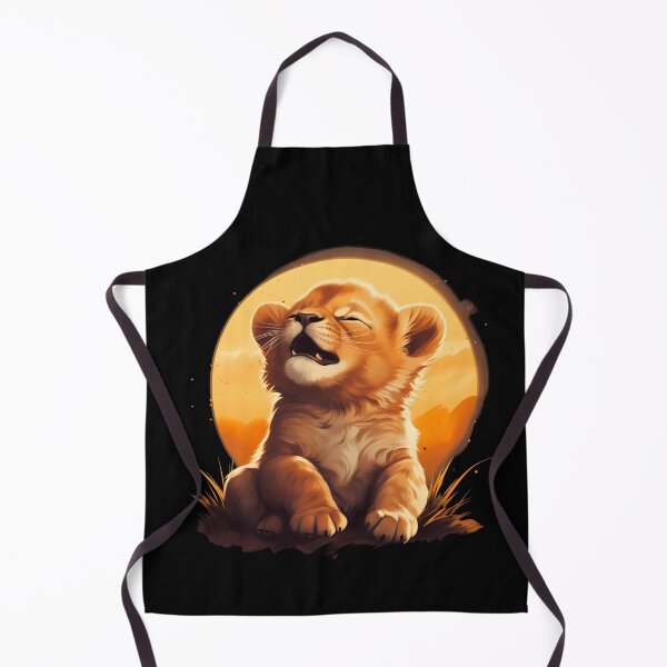 Item preview, Adorable little young kawaii lion cub illustration designed and sold by NBSStore.