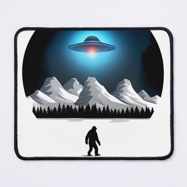 Item preview, Sasquatch Says Hello!: Bigfoot & UFO Encounter designed and sold by EmblemThreads.