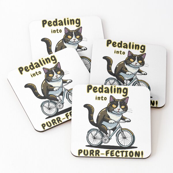 Item preview, Pedaling into Purr-fection! designed and sold by Redbeardapparel.