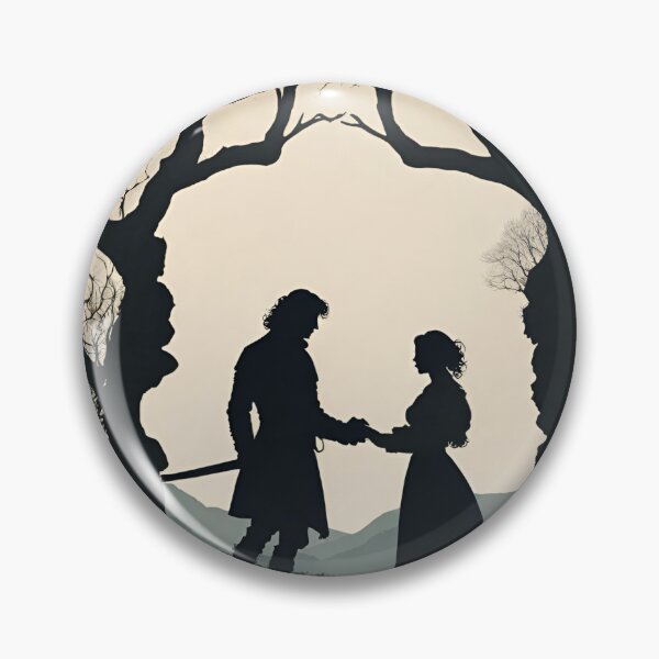 Item preview, Outlander - Sassenach-  Jamie and Claire- Two Strangers Silhouette designed and sold by dealchica.