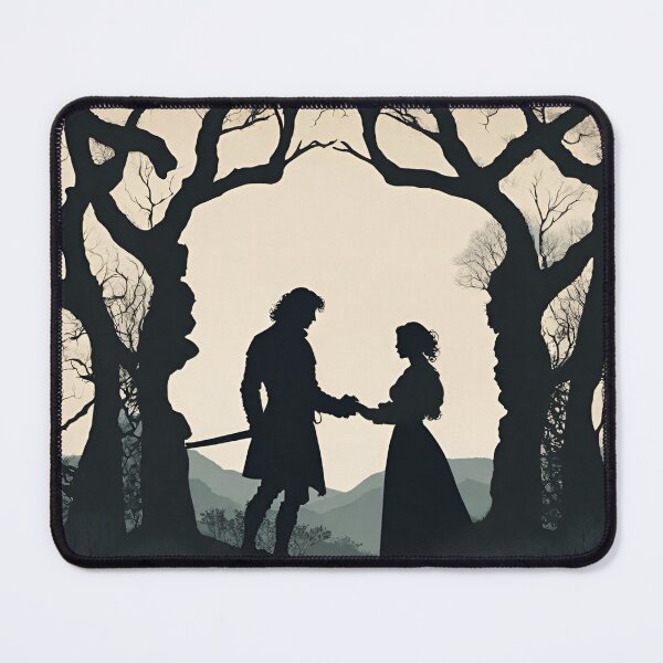 Item preview, Outlander - Sassenach-  Jamie and Claire- Two Strangers Silhouette designed and sold by dealchica.