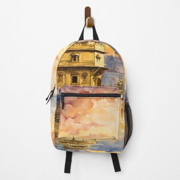 Item preview, Golden Temple Amritsar at Sunset: Watercolor Serenity in India designed and sold by LSVart.