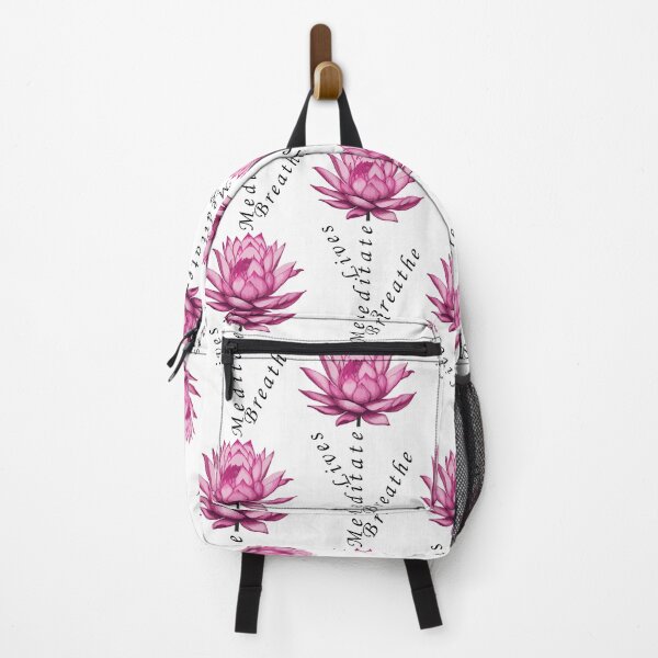 Item preview, pink lotus flower with messages about yoga. designed and sold by GraphicStyleX.